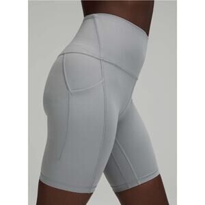 lululemon Align™ High-Rise Short with Pockets 8" gray